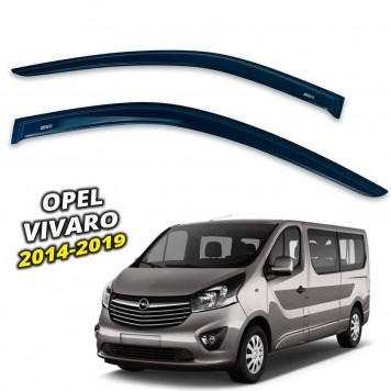 Дефлекторы окон Opel Vivaro II 2014-2019  накладные (DEFL) Q2